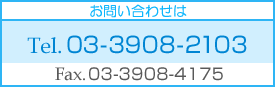 電話番号： 03-3908-2103